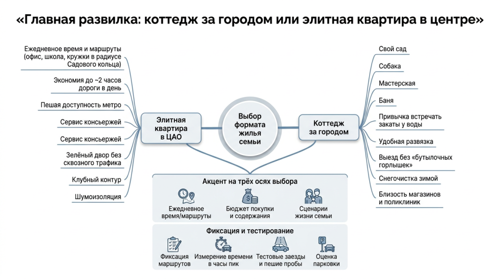 Коттедж за городом или элитная квартира
